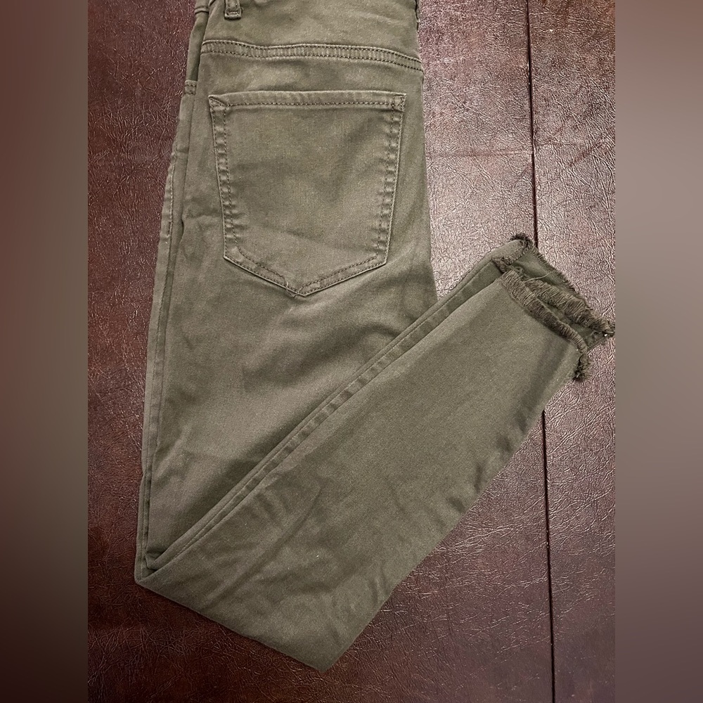 Express Olive High rise Stretch+ Supersoft Jean Legging